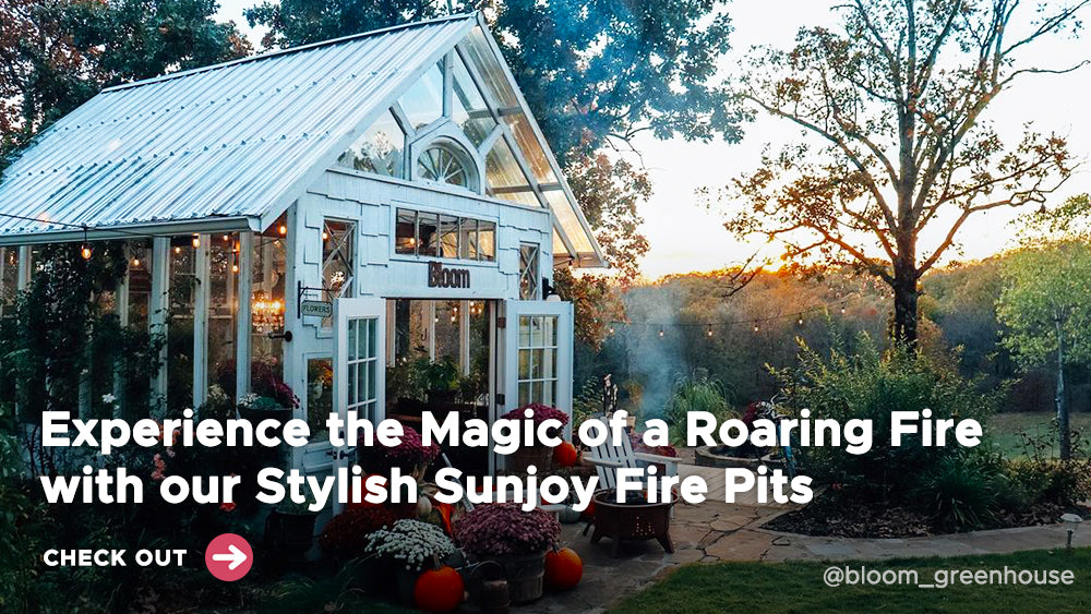 Experience the Magic of a Roaring Fire with our Stylish Sunjoy Fire Pits