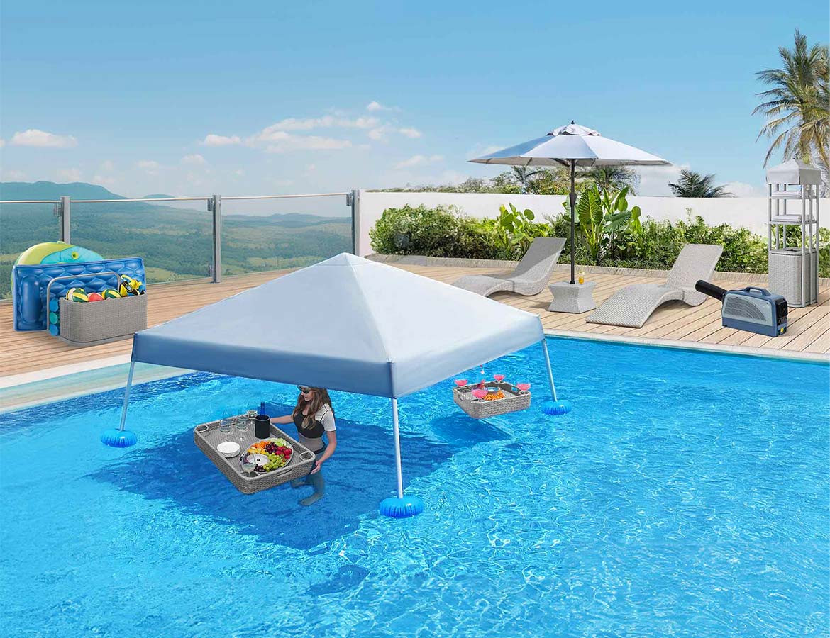 5 Smart Pool Storage Ideas to Keep Your Pool Area Tidy | Sunjoy Organizers