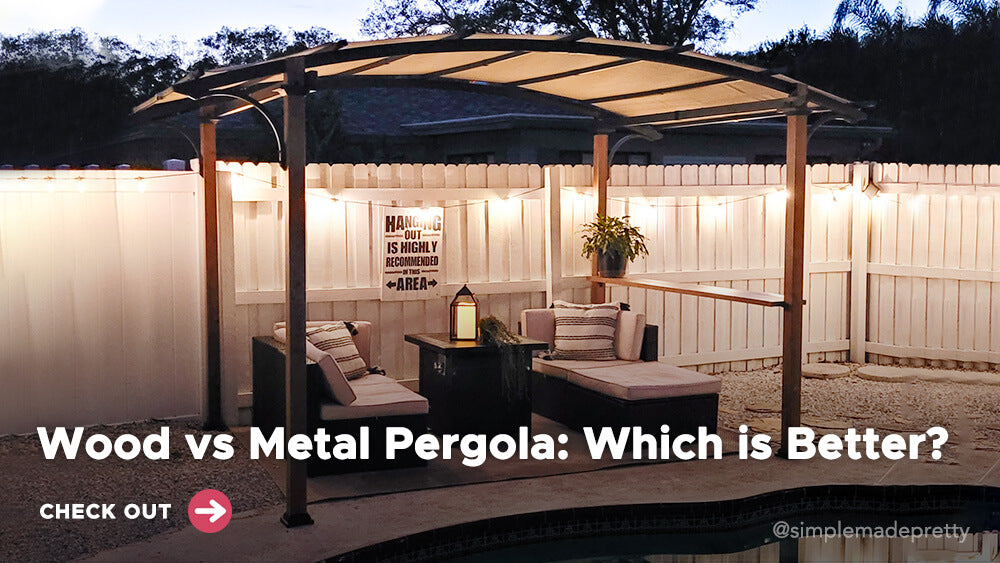 Wood Vs Metal Pergola: Which Is Better? | sunjoygroup