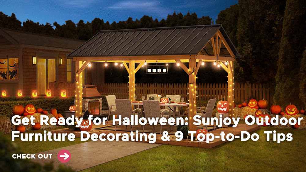 Get Ready for Halloween: Sunjoy Outdoor Furniture Decorating & 9 Top-to-Do Tips