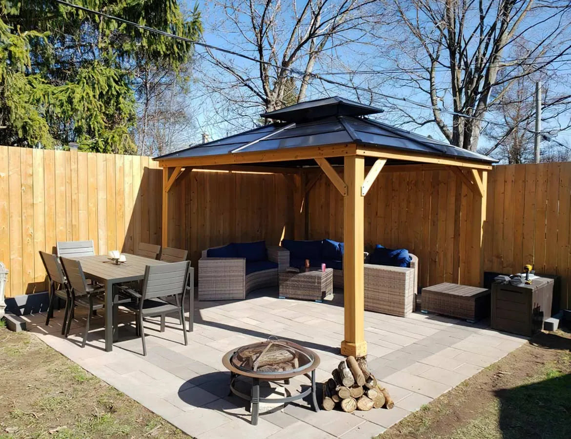 How to Create a Fall Oasis with Gazebos and Fire Pits