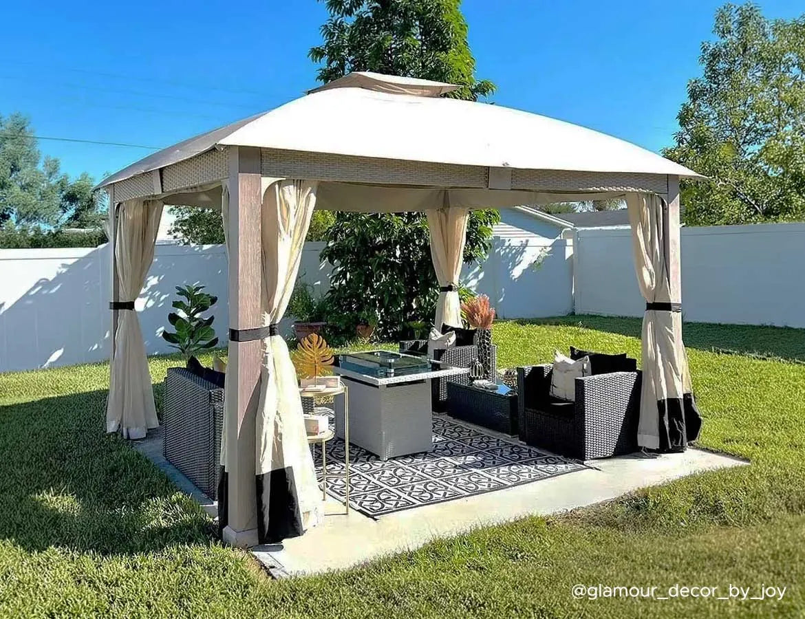 How to Use a Fire-Retardant Mat Under a Fabric Gazebo