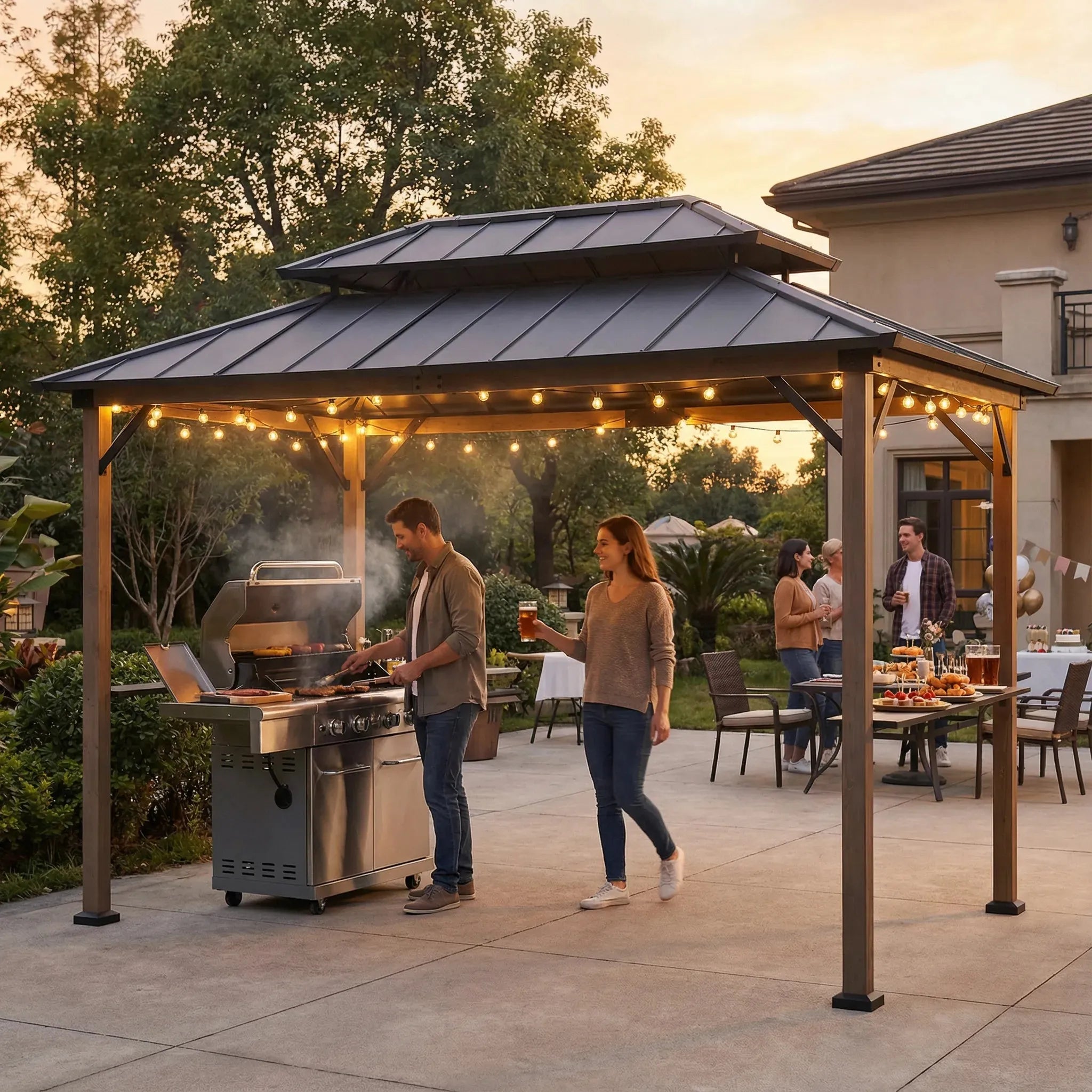 What are the Best Climbing Plants to Grow on a Grill Pergola?