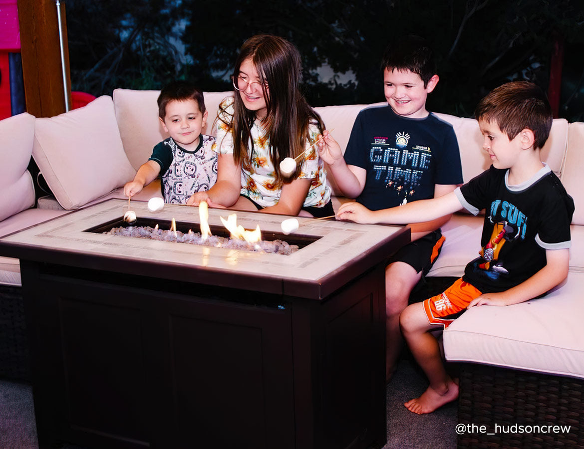 Camping at Home: Using Fire Pit + Projector to Create a Starry Sky Theater