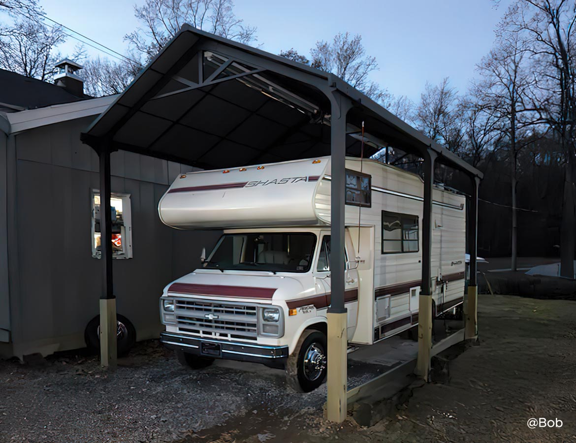 12x20 Metal Carport Gable Roof