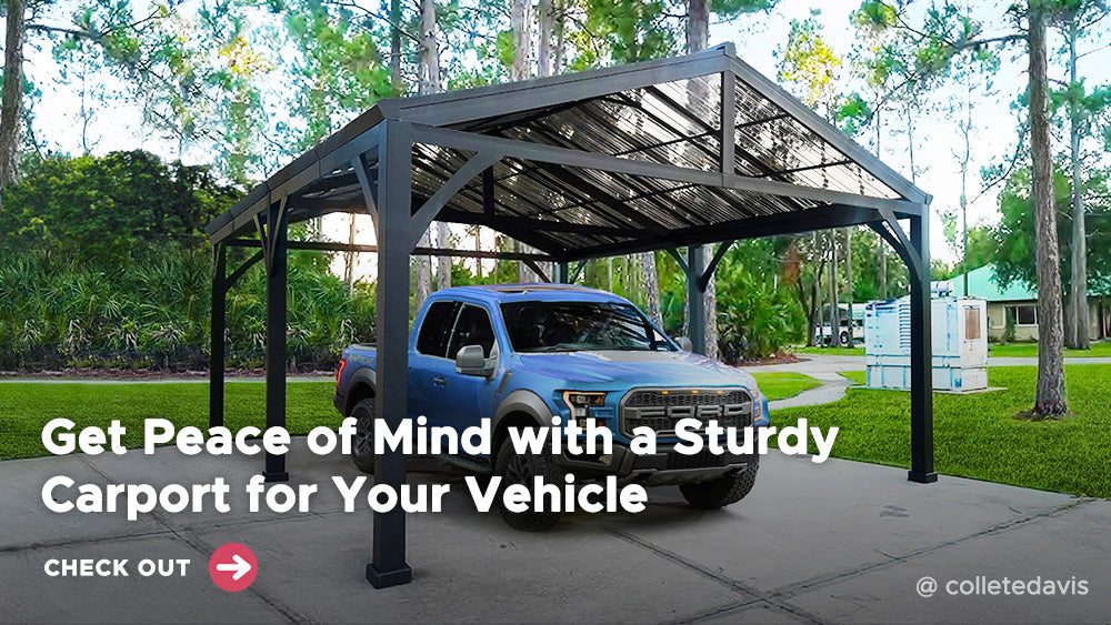 Get Peace of Mind with a Sturdy Carport for Your Vehicle | sunjoygroup