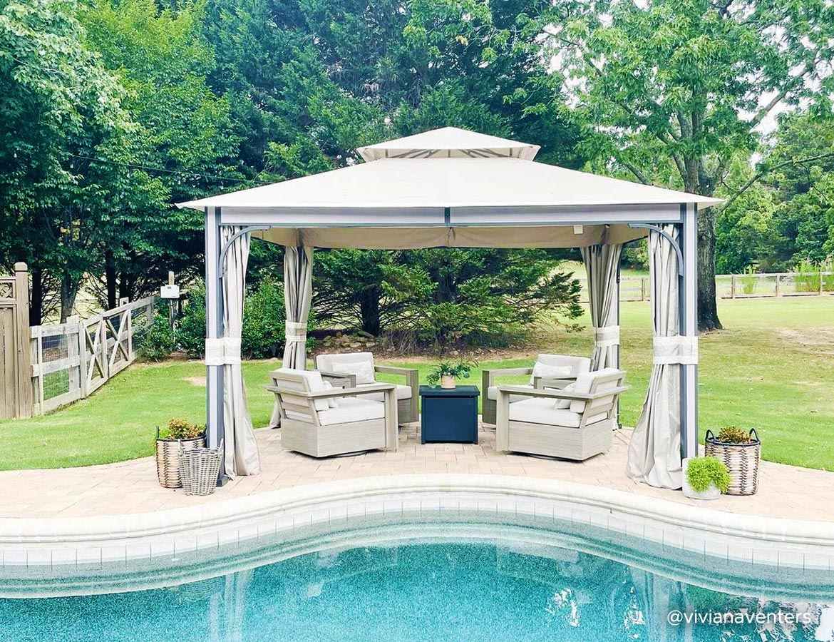 Elevate Your Poolside Paradise with Sunjoy's Exquisite Pool Collection