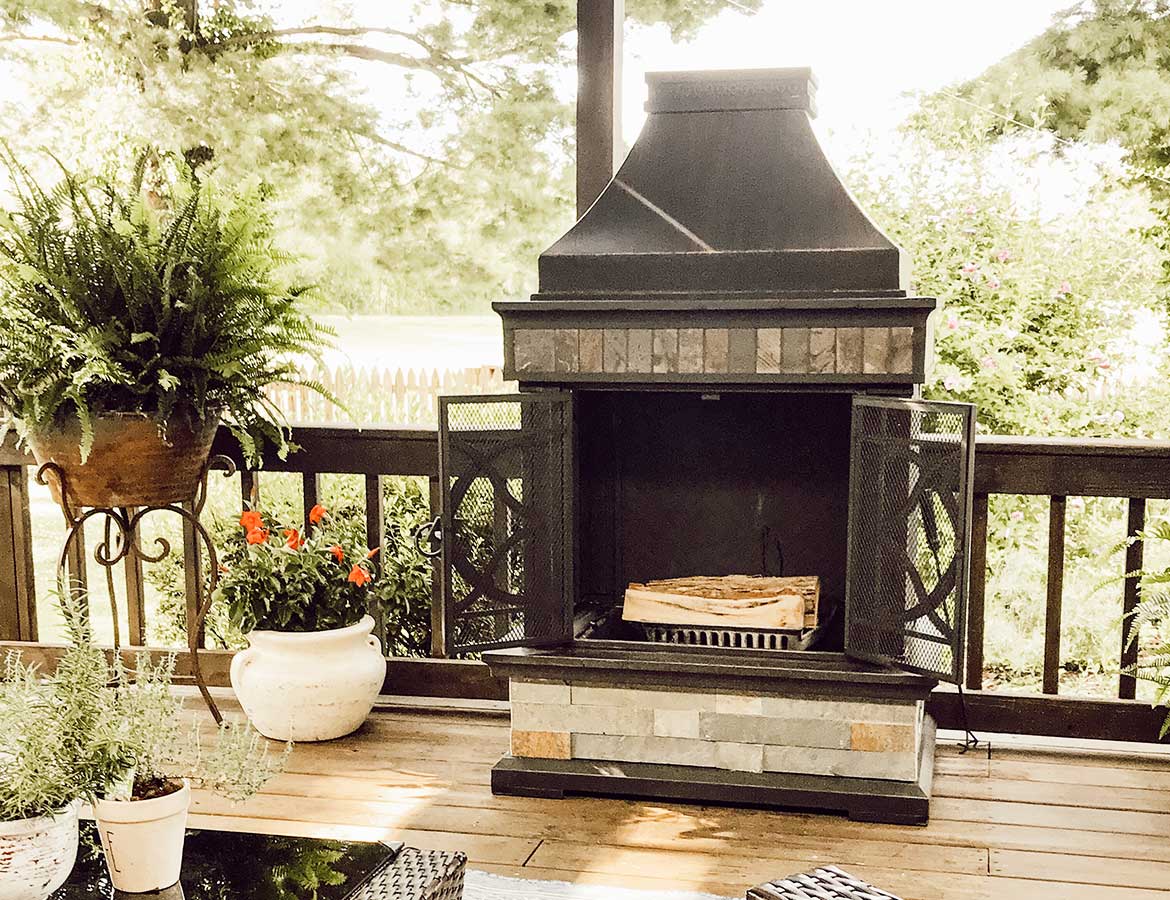 Healing Courtyard: Meditation Corner Design Around the Fireplace