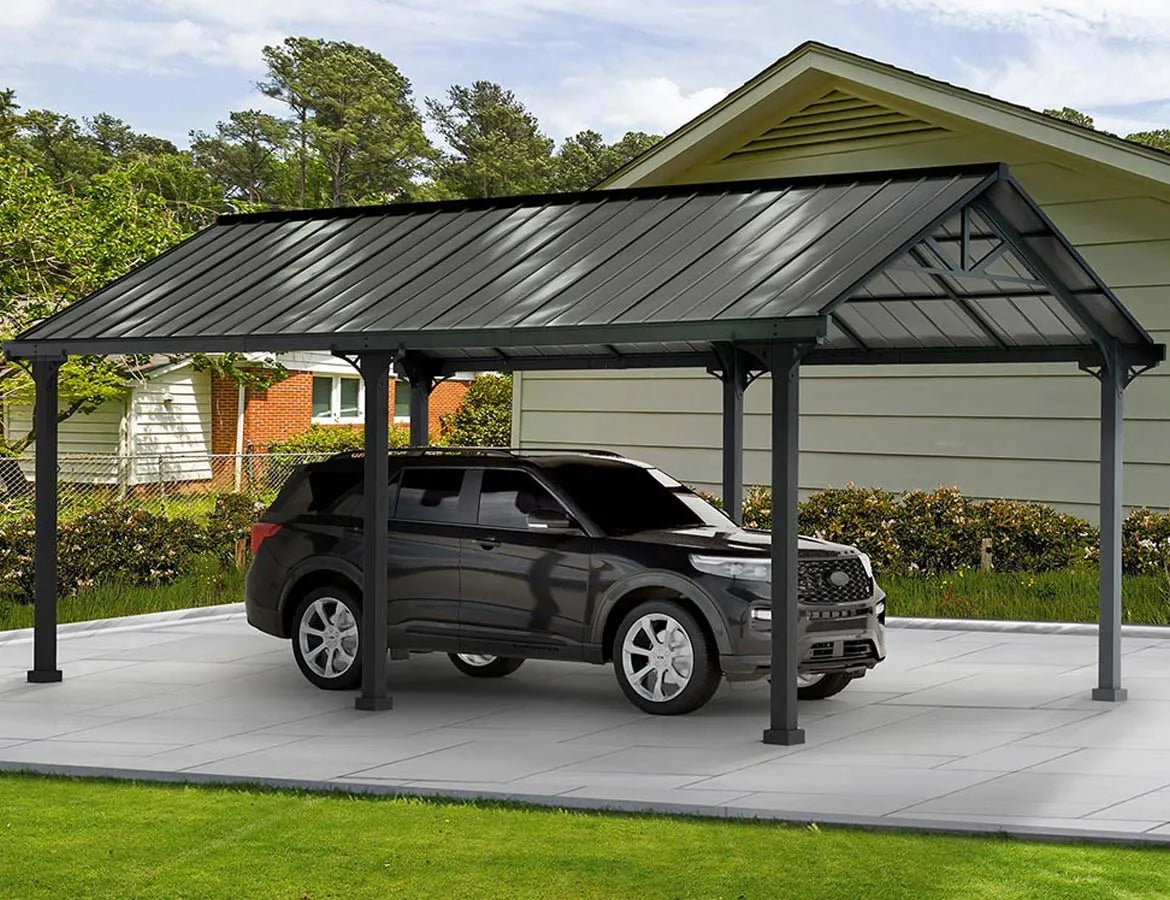 How to Stop Rain from Blowing into a Covered Carport?