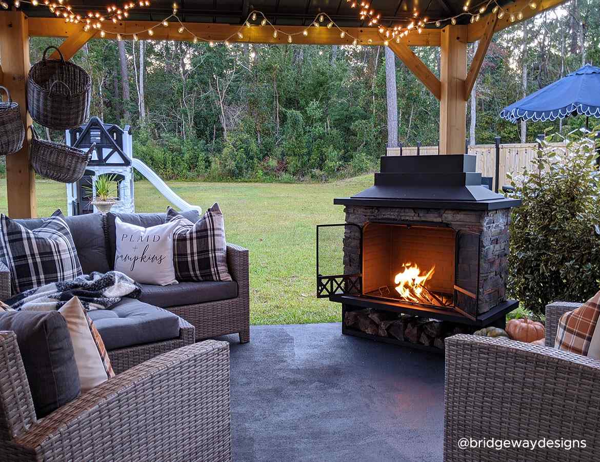 Fire Pit Outside Fireplace