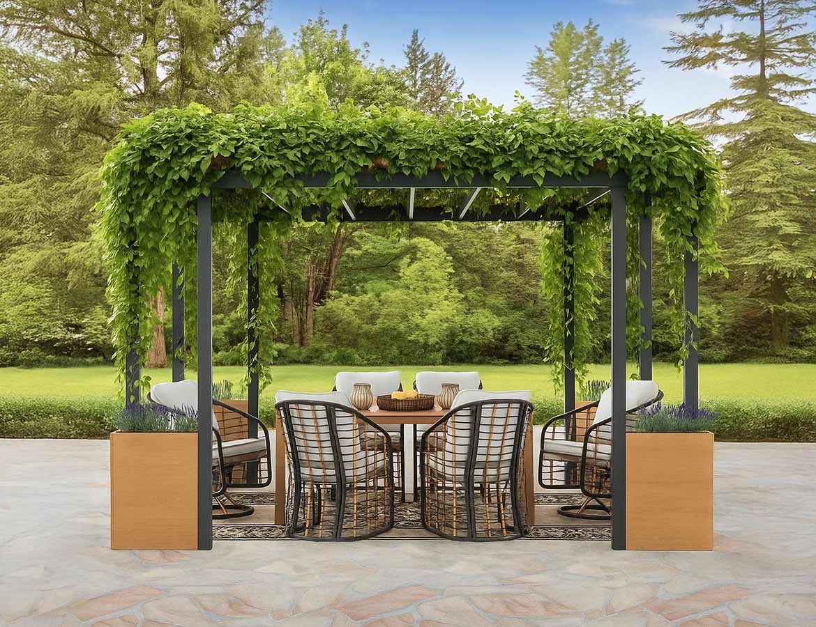 Pergola Weight Capacity for Hanging Plants | Safe Gardening Ideas - SUNJOY