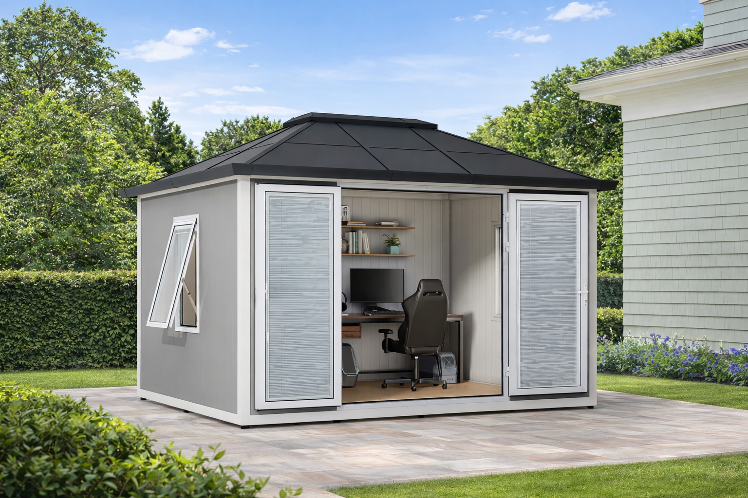 Outdoor Sheds & Backyard Office Spaces – Work & Storage Solutions