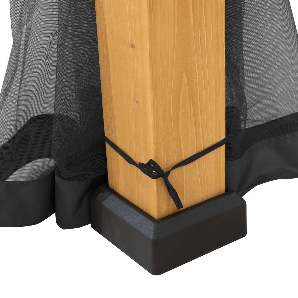 SUNJOY Replacement Mosquito Netting for 12×20 ft. Wood-Framed Gazebos.