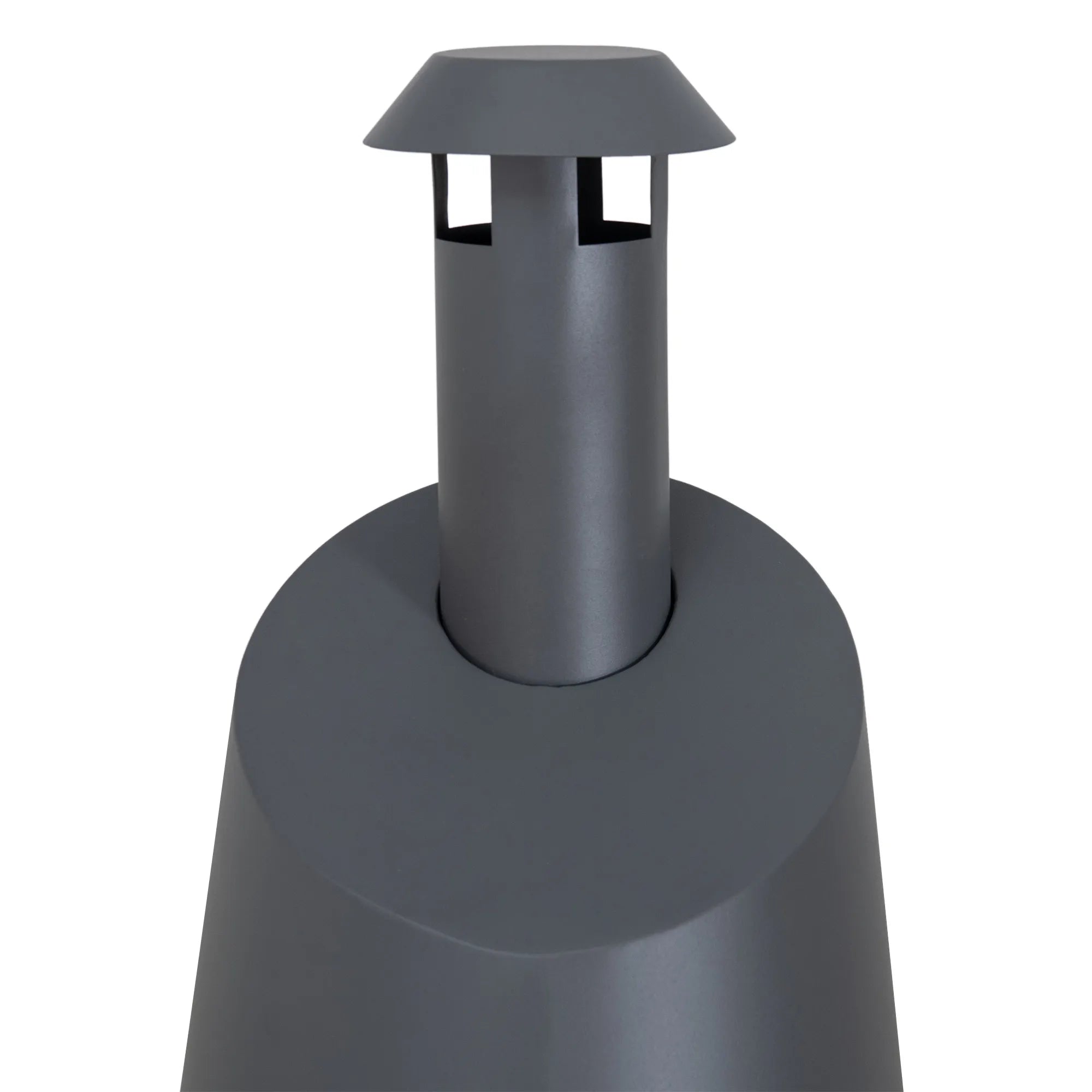 2-in-1 Chiminea Fire Pit & Grill 57" - Gray