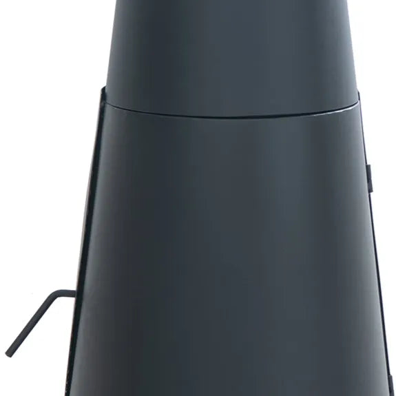 SUNJOY 57 Inch 2-in-1 Chiminea Fire Pit & Grill with Removable Grill Grate and PVC Cover - Black