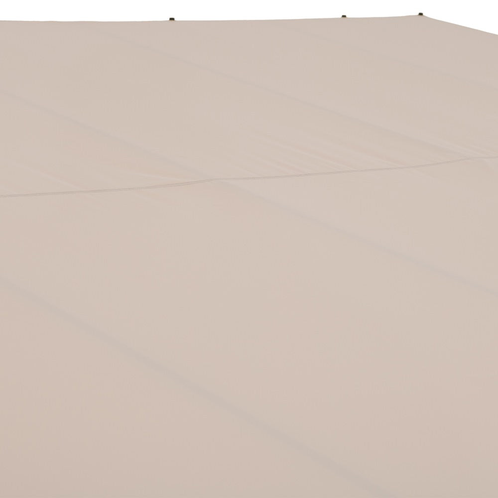 SUNJOY 10x12 Fabric Roof Wall Mounted Gazebo, Lean to Gazebo with Curtain and Netting