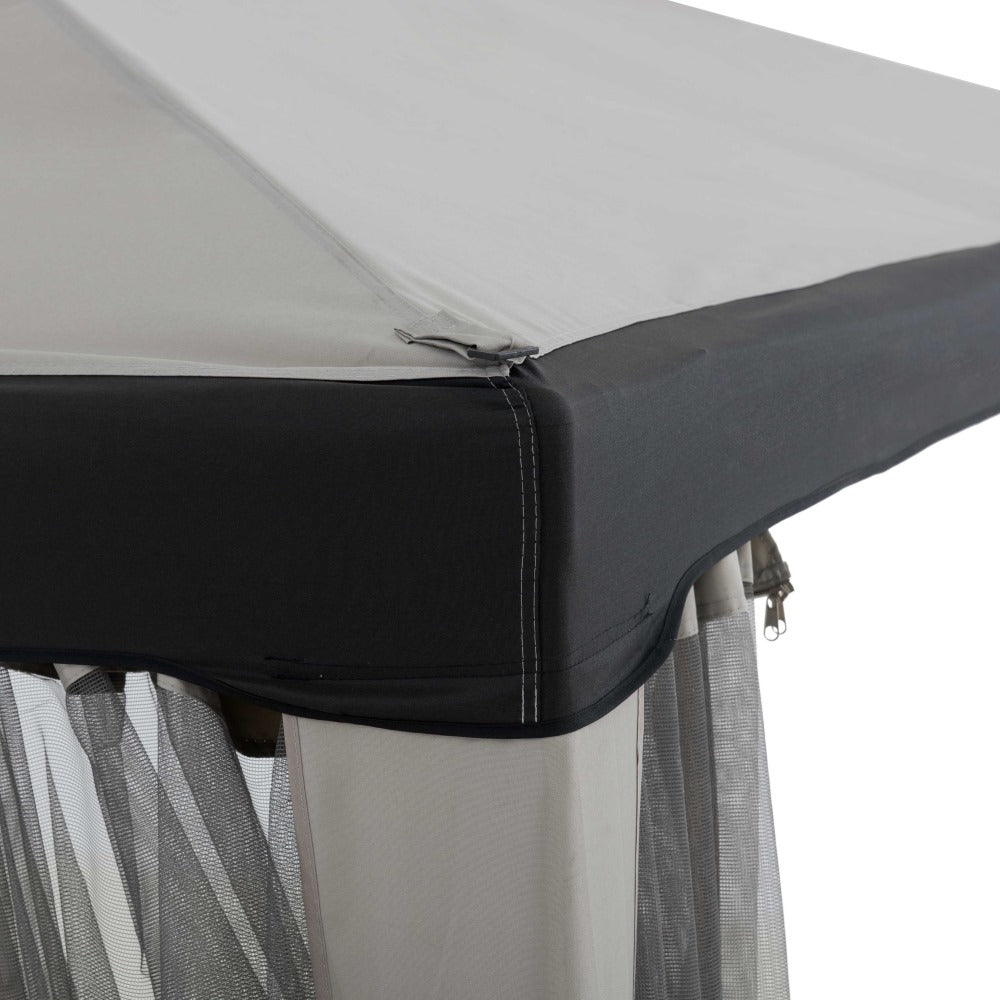 SUNJOY 10x10 Chatam Soft Top Gazebo with Mosquito Netting