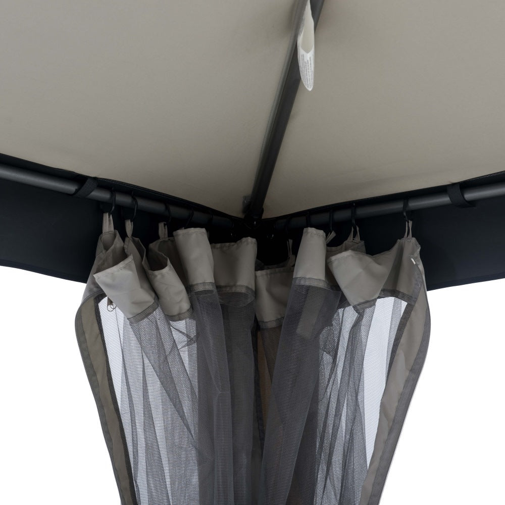 SUNJOY 10x10 Chatam Soft Top Gazebo with Mosquito Netting