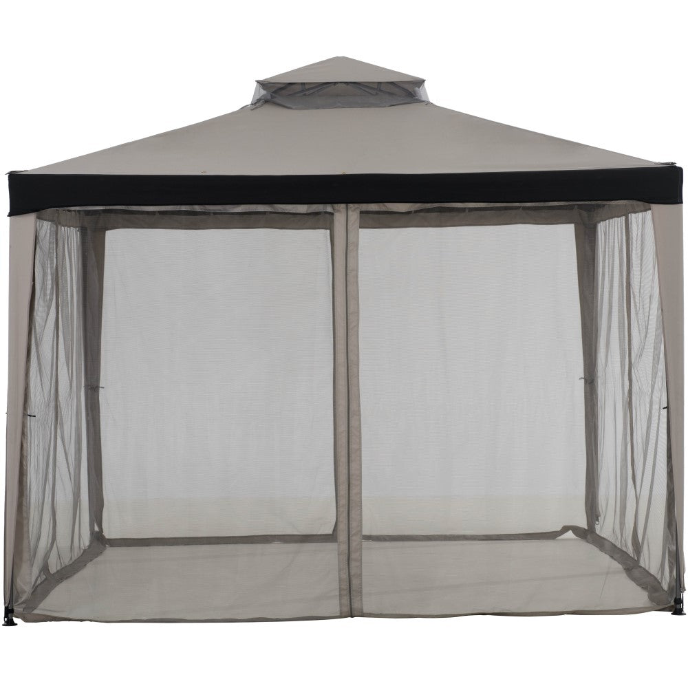 SUNJOY 10x10 Chatam Soft Top Gazebo with Mosquito Netting