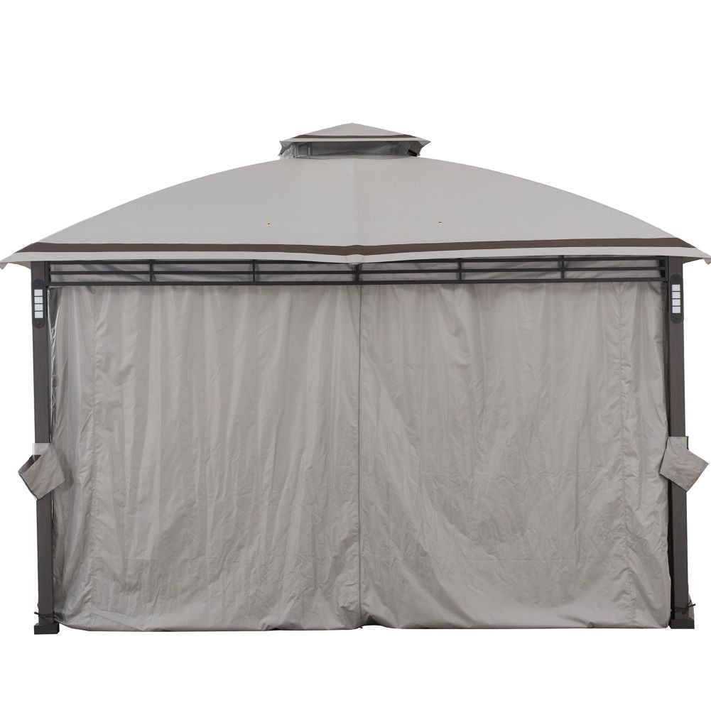 SUNJOY 11x13 Backyard Gazebo with LED Light, Bluetooth Speaker and Hook