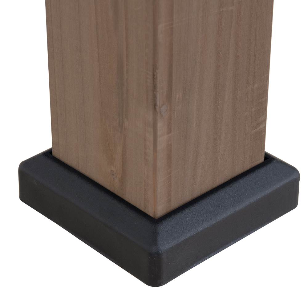 SUNJOY 13x15 Wooden Backyard Gazebo with Ceiling Hook - Brown