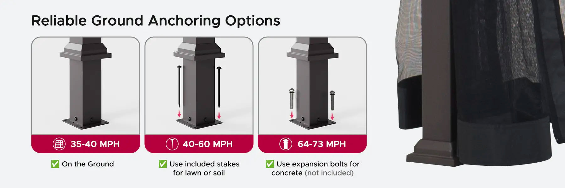 SUNJOY 10x12 Metal Hardtop Gazebo with Netting and Ceiling Hook