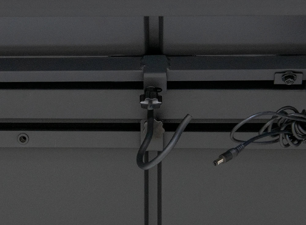 SUNJOY 10x12 Aluminum Frame Hardtop Gazebo with Solar Panel and Netting