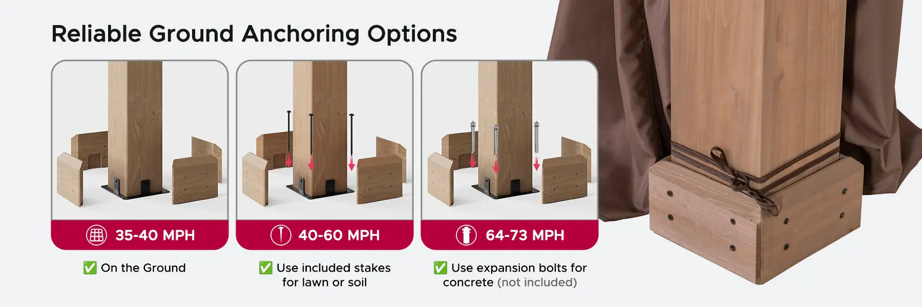 SUNJOY 11x13 Wooden Gazebo with Double Steel Roof, Nettings and Curtains - Weathered Cedar