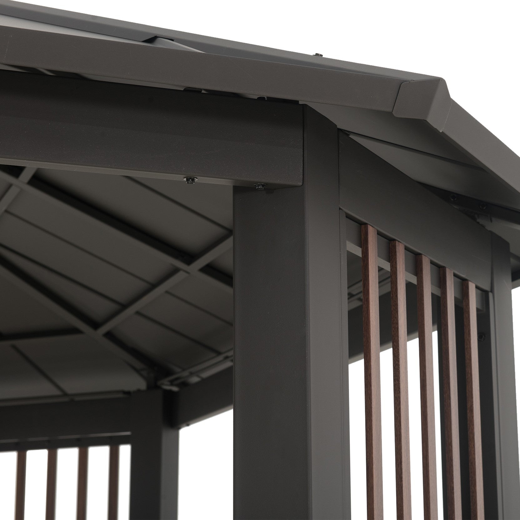 SUNJOY 11x13 Octagon Gazebo with Steel Roof and Ceiling Hook