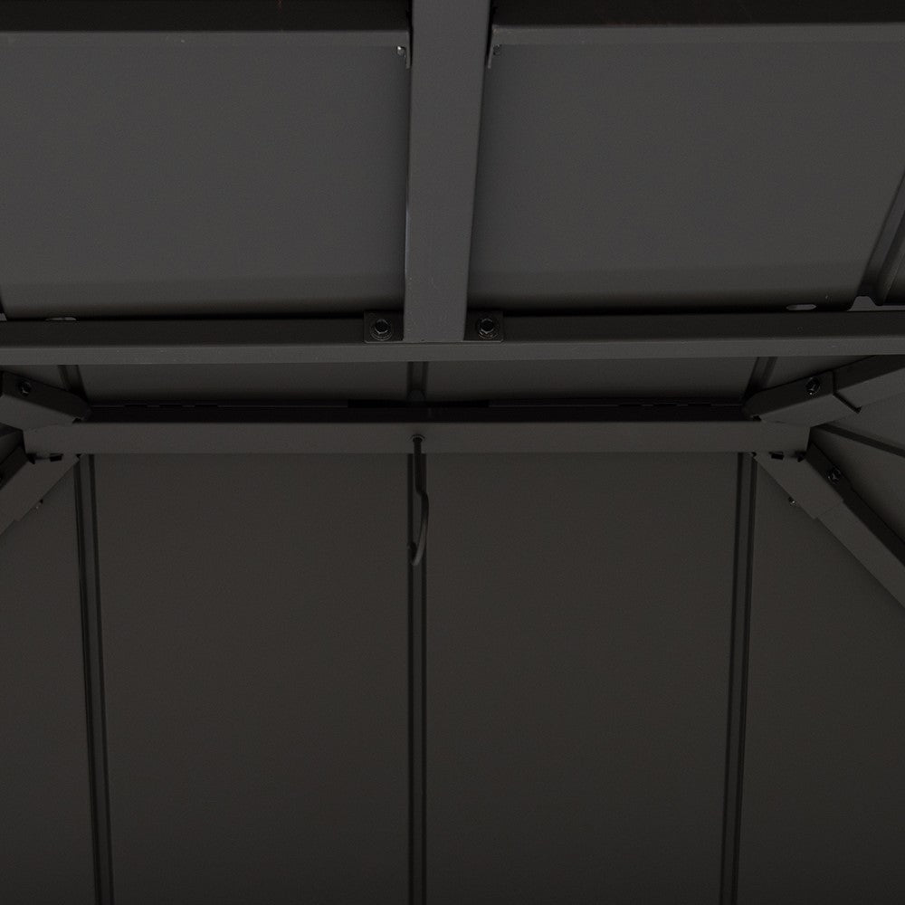 SUNJOY 11x13 Octagon Gazebo with Steel Roof and Ceiling Hook