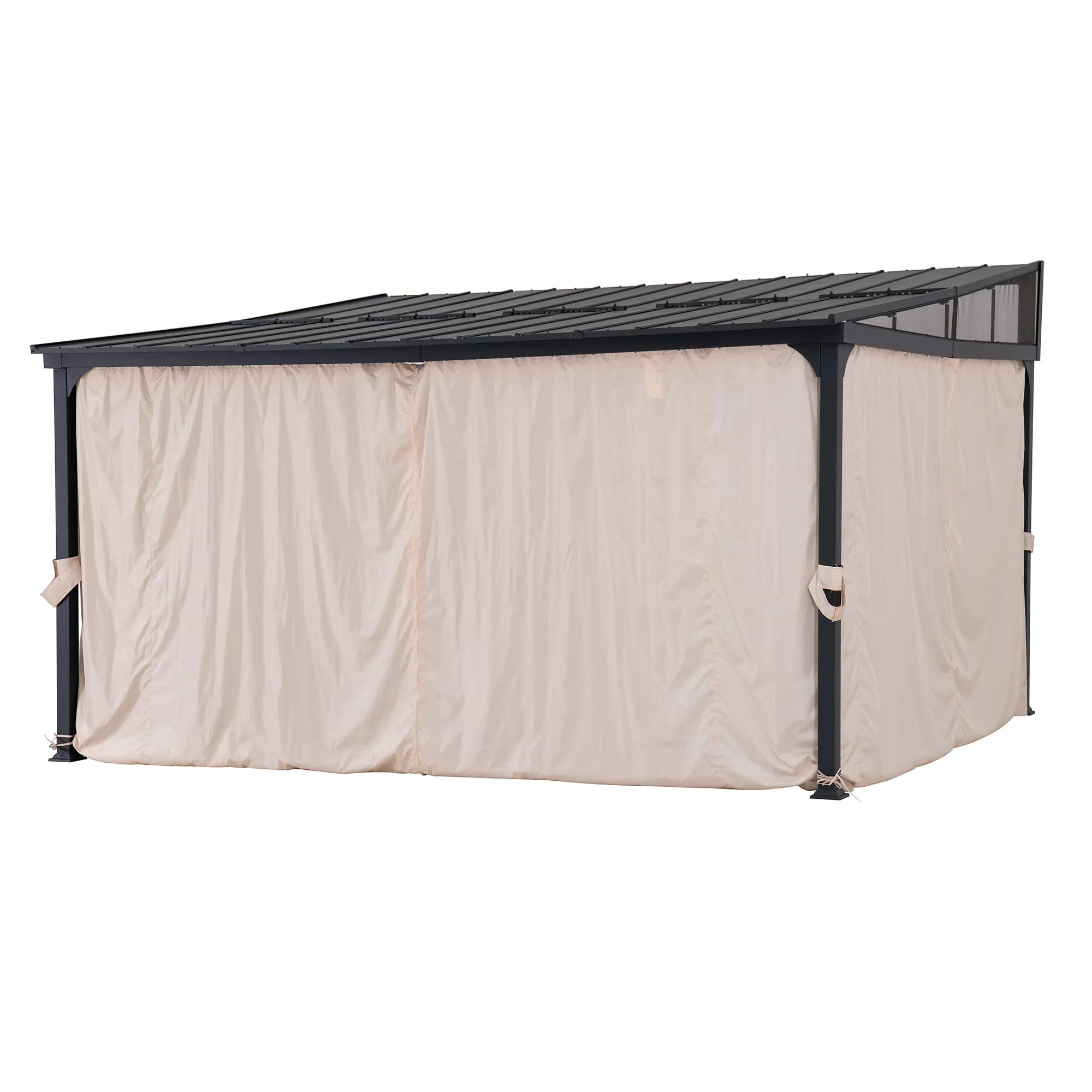 Vista Hardtop Wall-Mounted Gazebo, 12x14