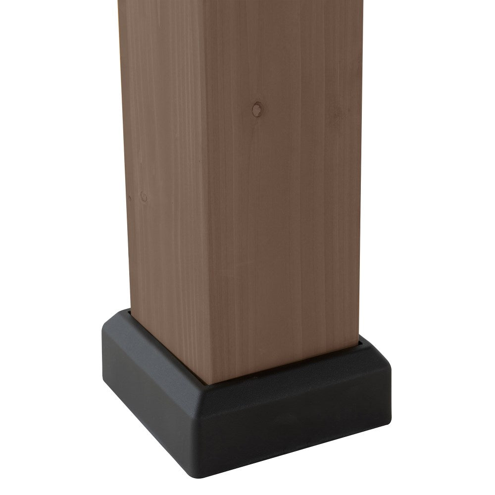 SUNJOY 12x20 Patio Wooden Gazebo with Ceiling Hooks - Brown
