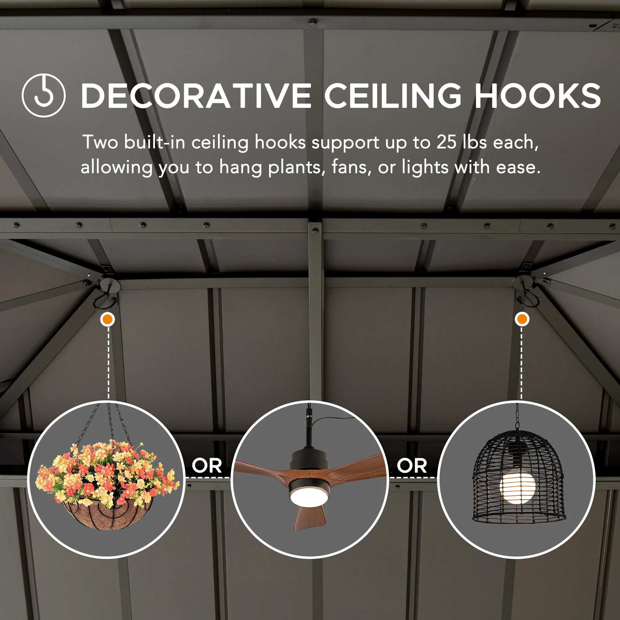 SUNJOY 12x16 Patio Cedar Wood Gazebo with Galvanized Steel Roof & Mosquito Netting