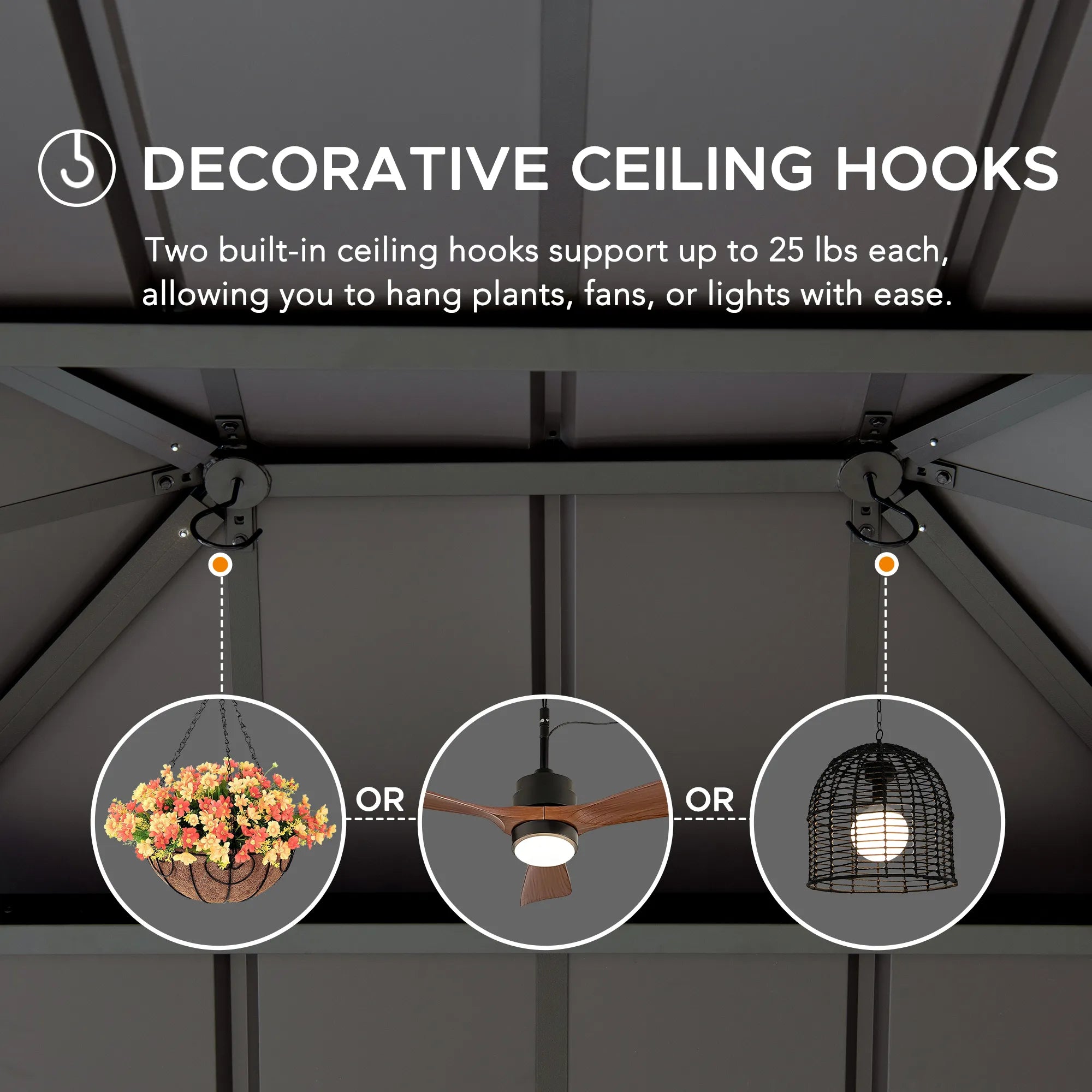 SUNJOY 10x12 Cedar Wood Gazebo with Galvanized Steel Roof, LED String Lights & Mosquito Netting - Brown