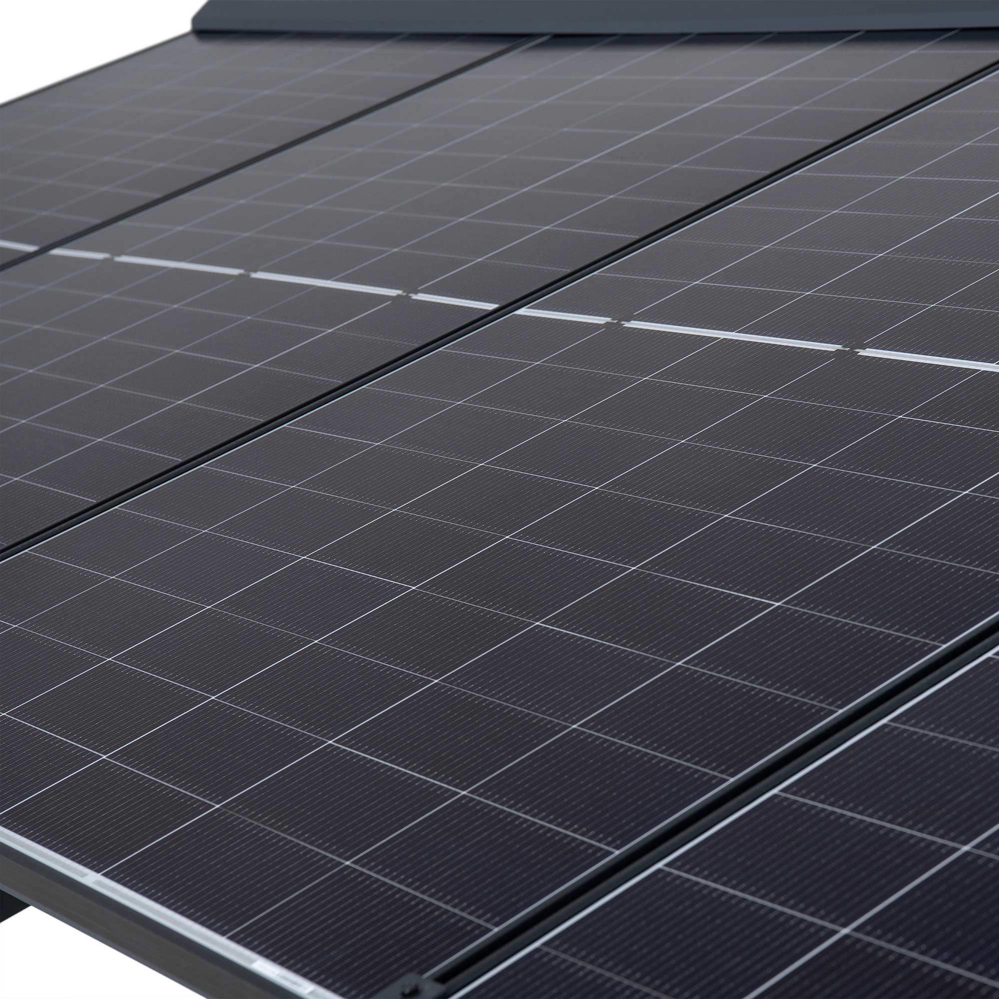 SUNJOY 10.5 ft. x 14.5 ft Steel Solar Carport with Energy Storage Module.