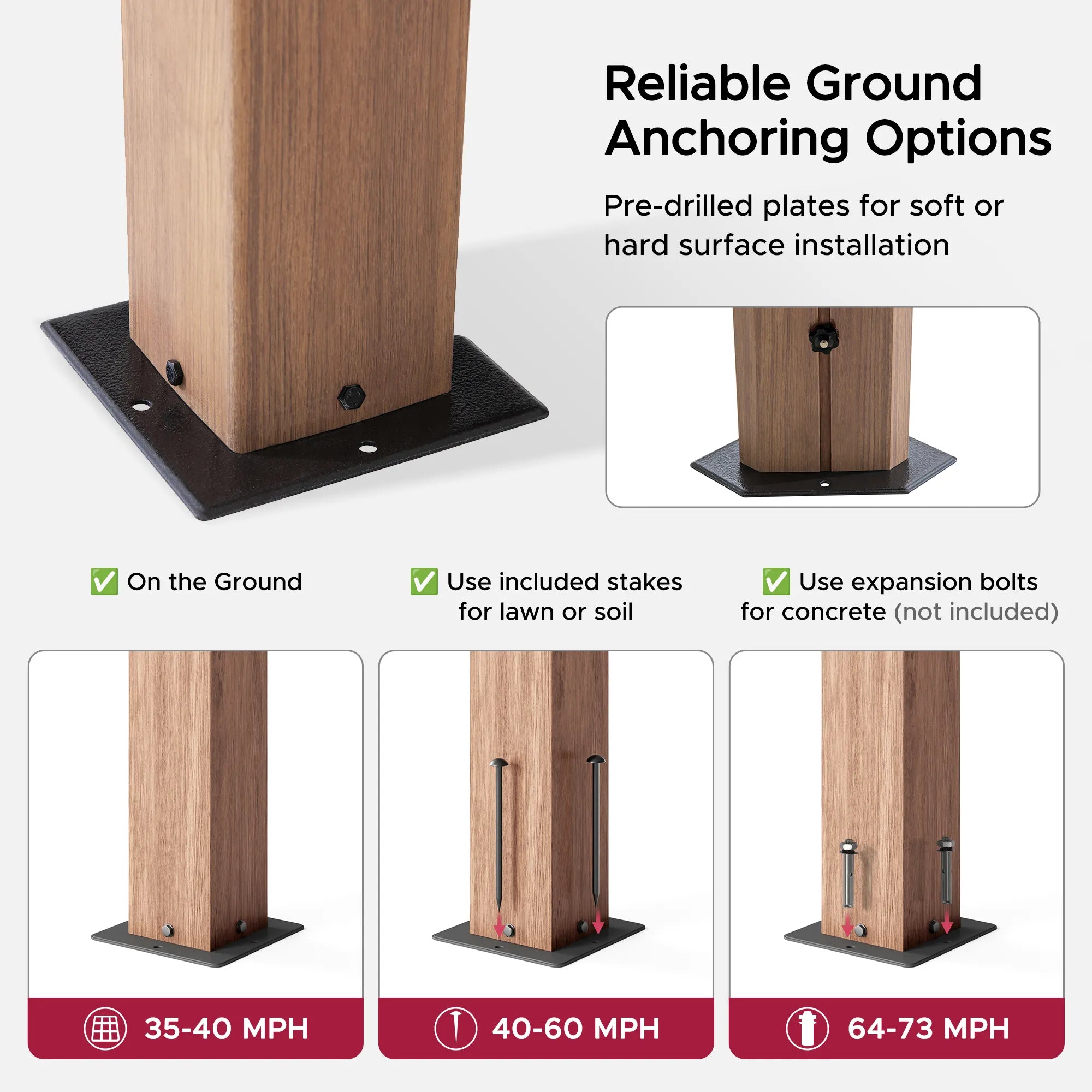 SUNJOY Kingston 12x12 Gazebo with Netting & Curtain | Steel & PC Roof - Woodgrain Aluminum Posts
