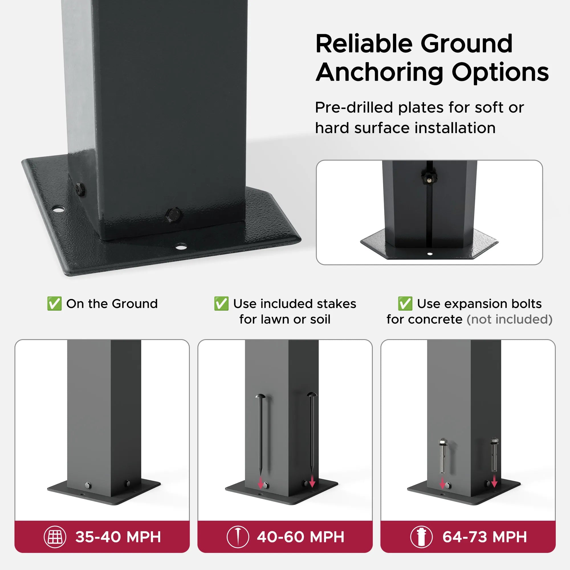 SUNJOY Kingston 12x20 Gazebo with Netting & Curtain | Steel & PC Roof - Gray Aluminum Posts