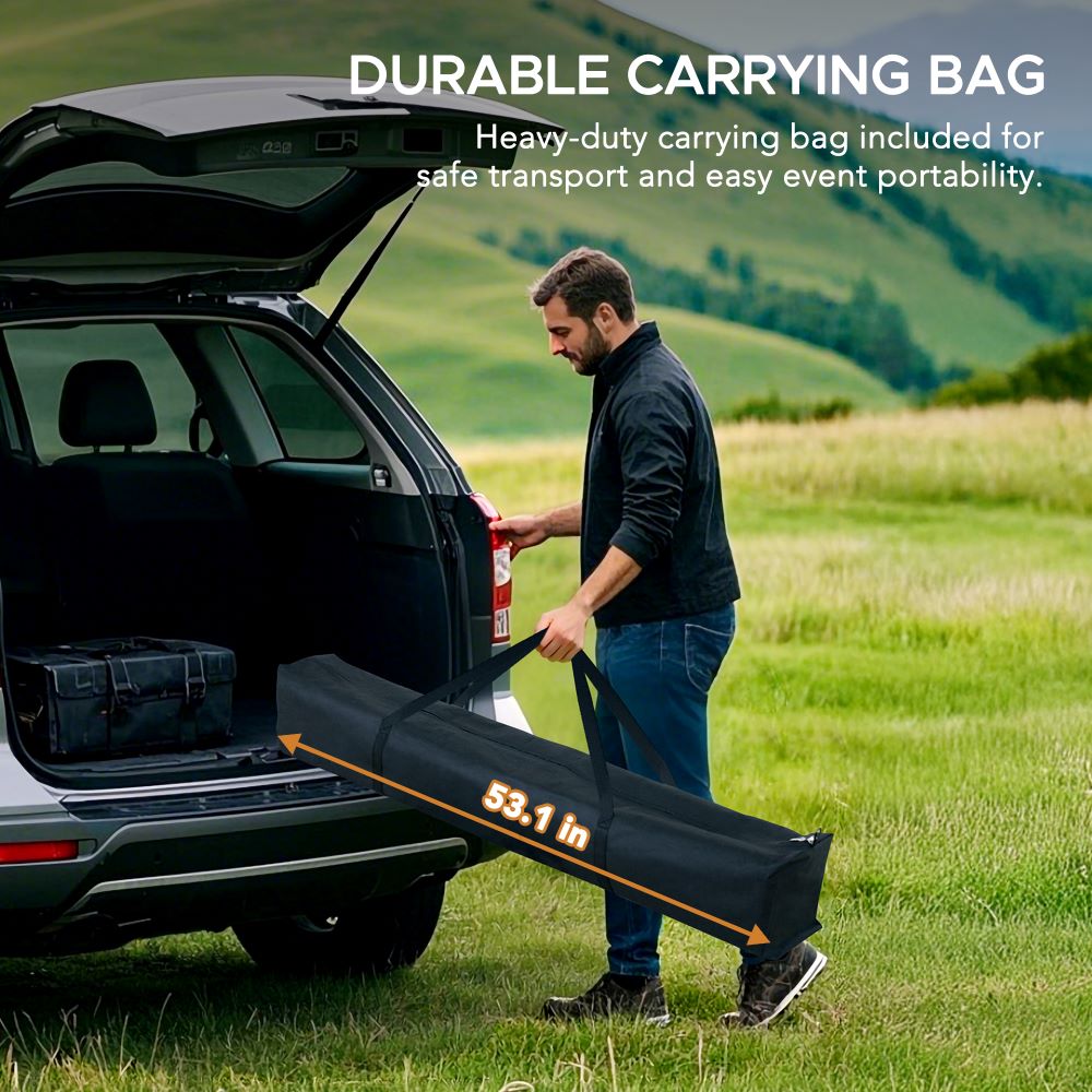 SUNJOY 5x8 Pop up Grill Gazebo with Magnetic LED Light and Carrying BagΒ