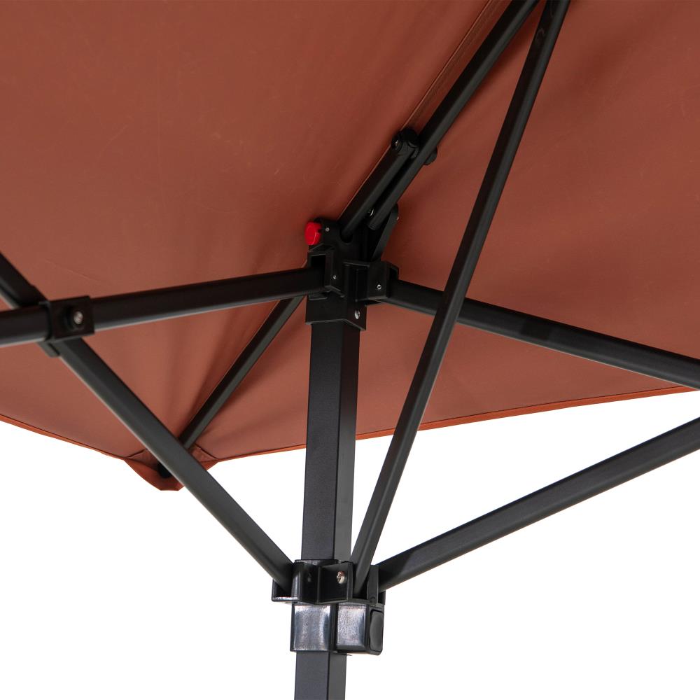 SUNJOY 5x8 Pop up Grill Gazebo with Magnetic LED Light and Carrying Bag - Red