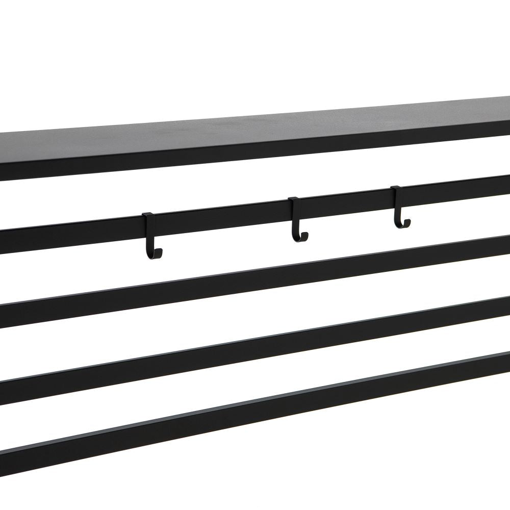 SUNJOY 8x12 Black Hardtop Grill Gazebo with Electrical Outlets, Fence and Shelves