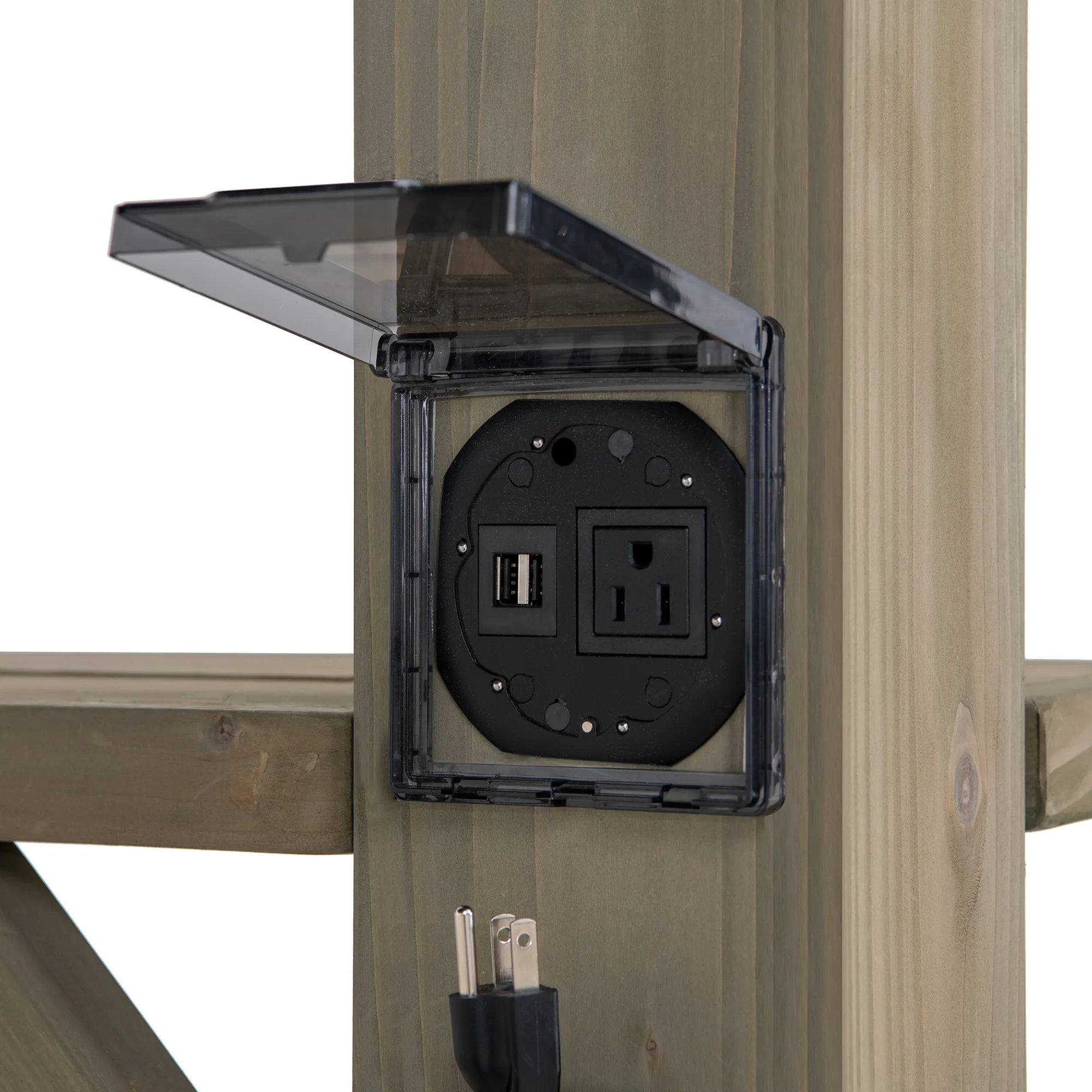 Meridian Bar Shelves Pergola, 10x12