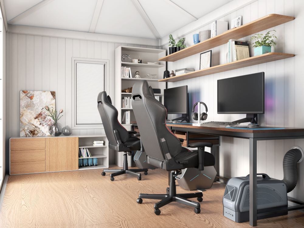 BEYOND SHED 10x12.6 Backyard Office Shed with Floors, Windows, and Lockable Doors.