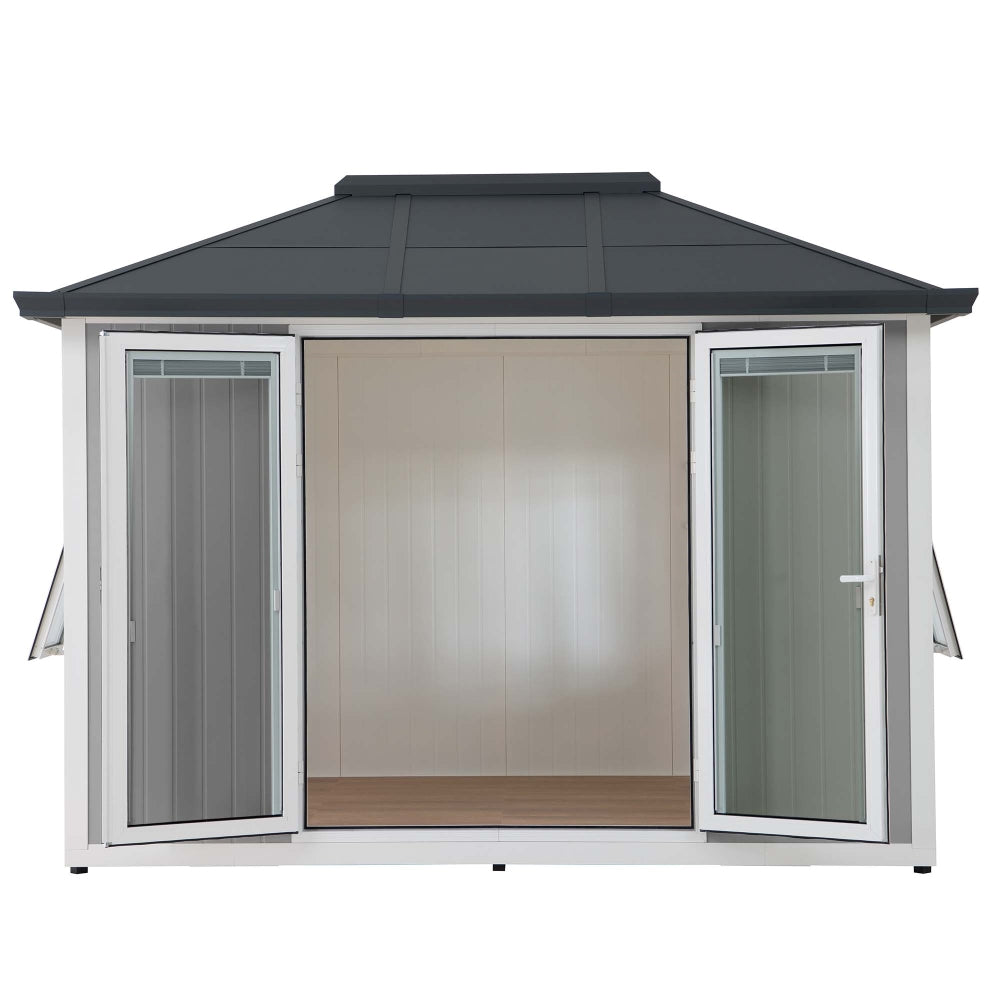 BEYOND SHED 10x12.6 Backyard Office Shed with Floors, Windows, and Lockable Doors