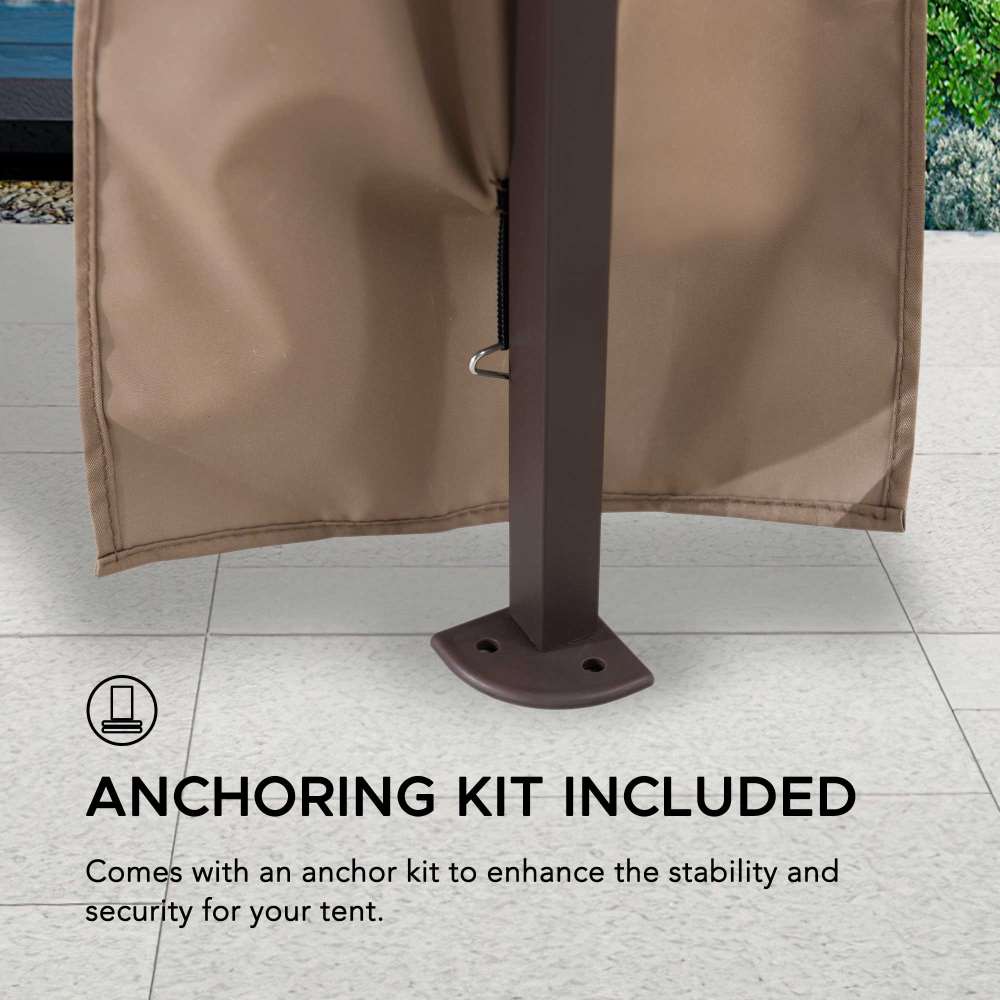 SUNJOY 11x11 Pop Up Gazebo Tent with Netting and Carry Bag.