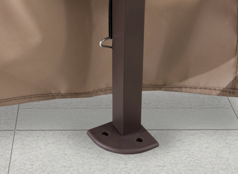 SUNJOY 11x11 Pop Up Gazebo Tent with Netting and Carry Bag - Khaki