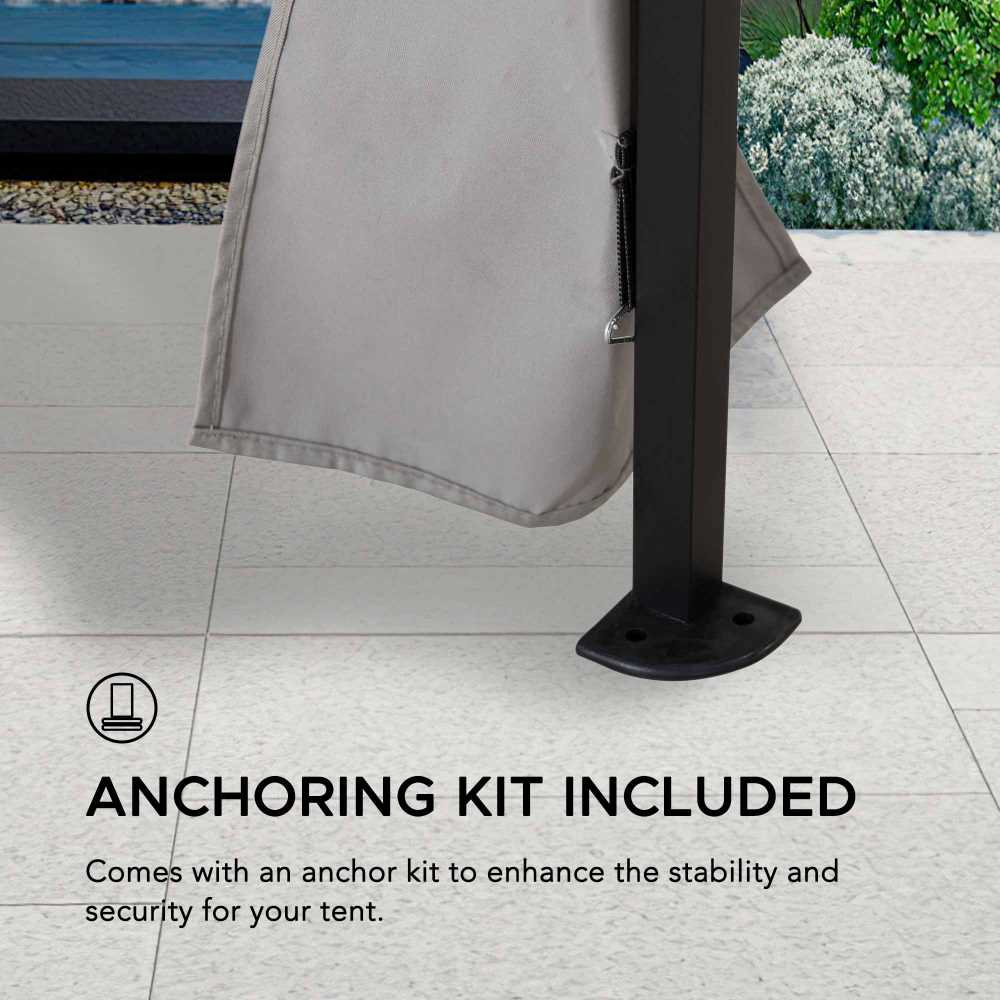 SUNJOY 11x11 Pop Up Gazebo Tent with Netting and Carry Bag.