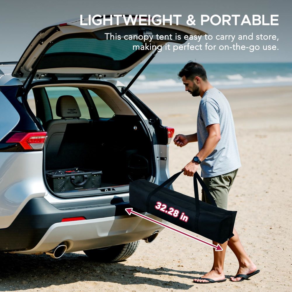 SUNJOY 4x4 Pop-Up Canopy Tent, Outdoor Tool-Free Pop-Up Gazebo with Sidewalls - Navy