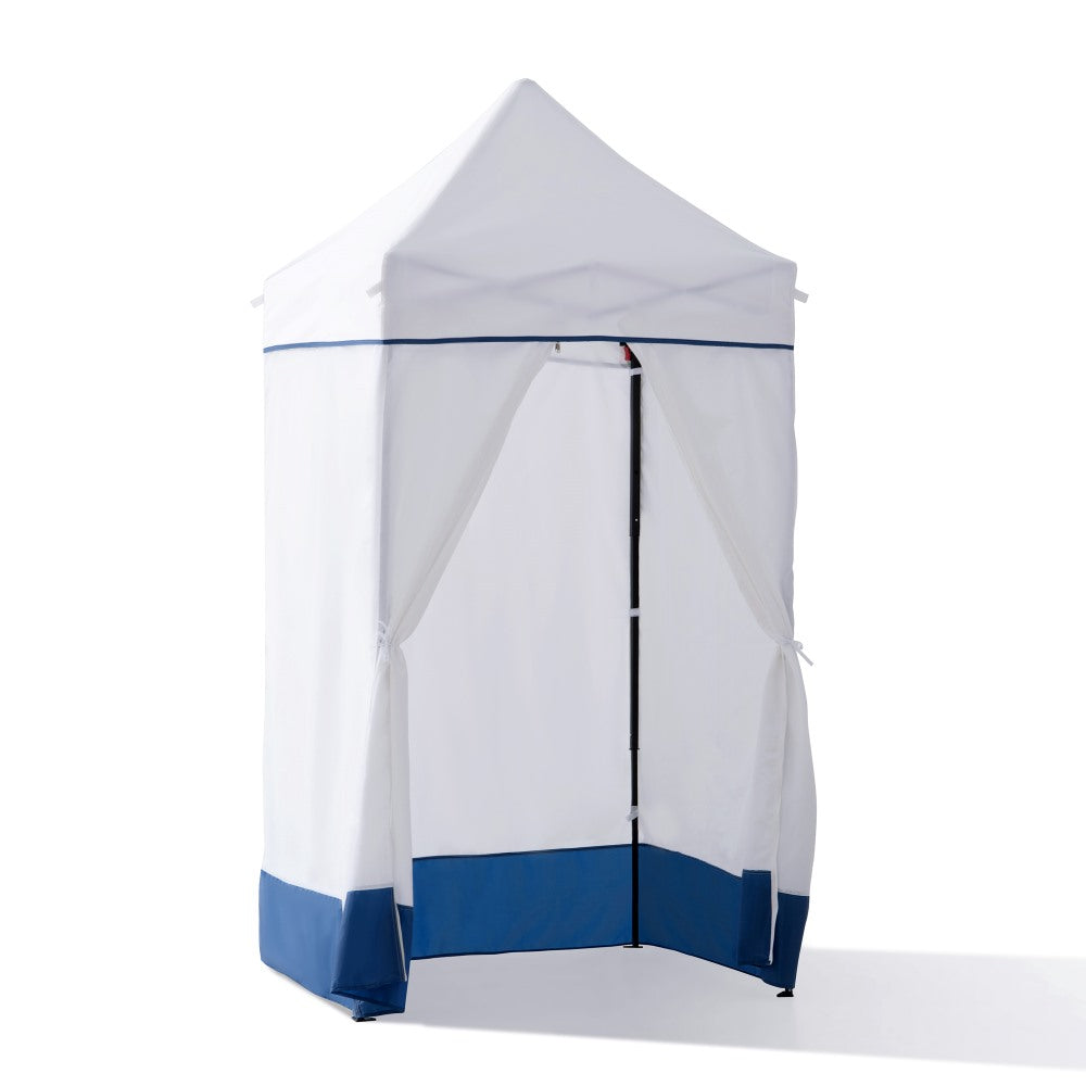 SUNJOY 4x4 Pop-Up Canopy Tent, Outdoor Tool-Free Pop-Up Gazebo with Sidewalls - Navy