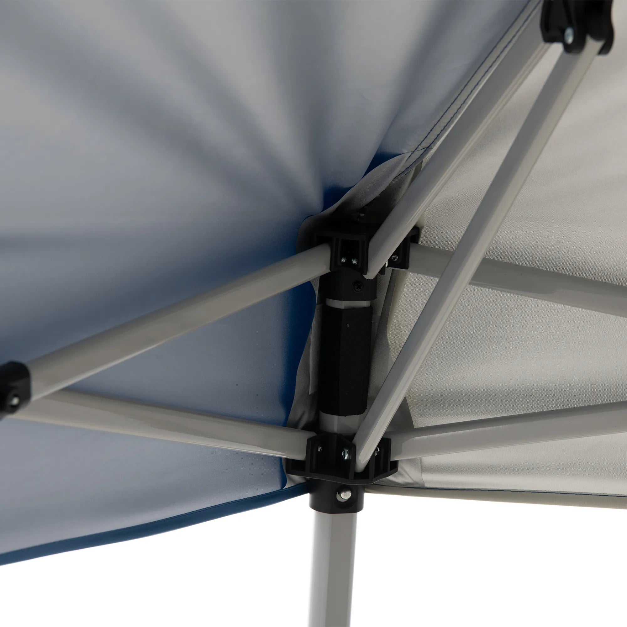 SUNJOY 10x10 Floating Pool Gazebo with PVC Floats and Carry Bag - Gray & Navy