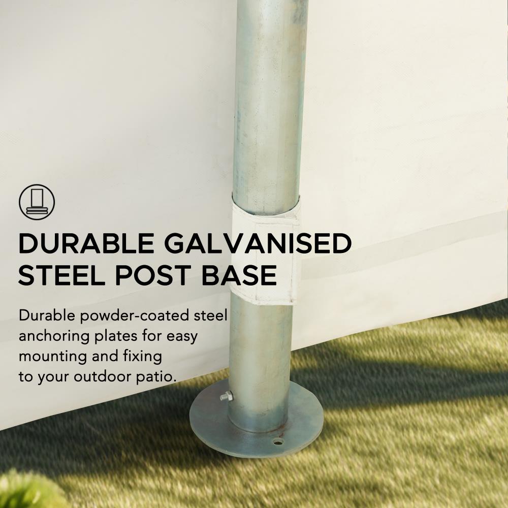 SUNJOY 12x30 Sundale Party Tent with 8 Removable PE Windows and 2 Roll-up Side Walls.